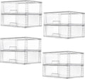 Vtopmart Paquete de 8 cubos de almacenamiento apilables, fácil de m...