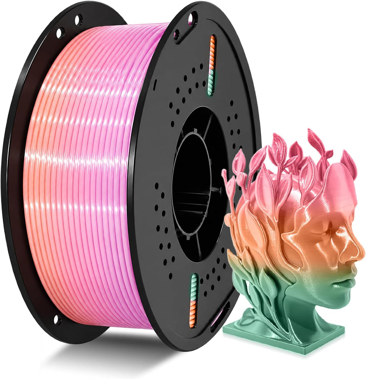 Mini filamento de seda para impresora 3D PLA+ de 0.07 in, 2.2 lbs |...