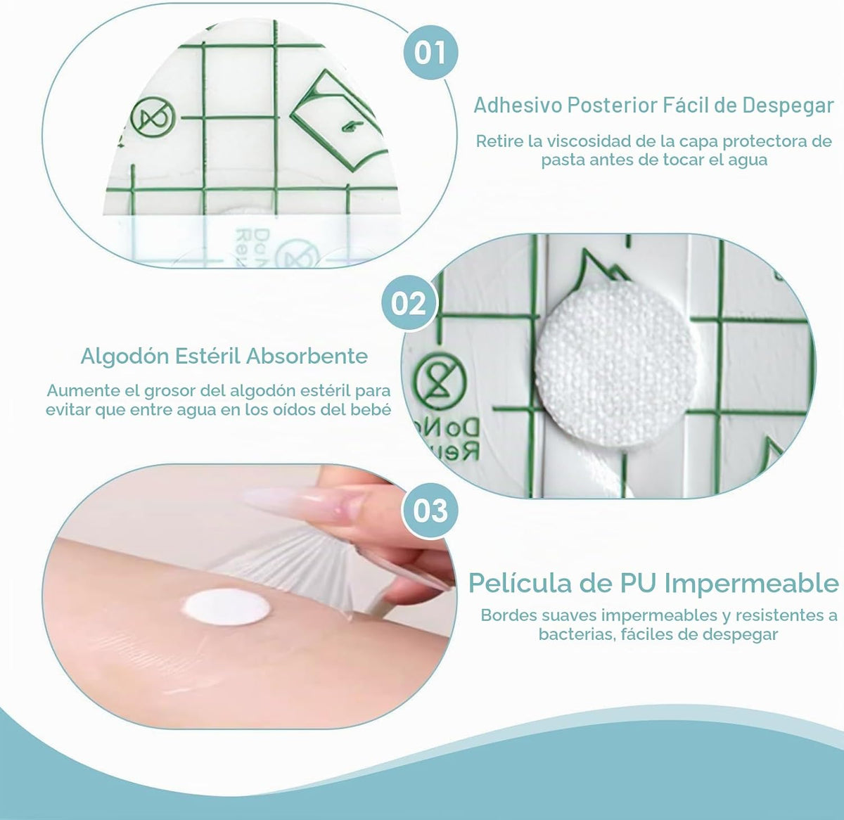 Cubiertas para los oídos para la ducha, calcomanías de natación | L...