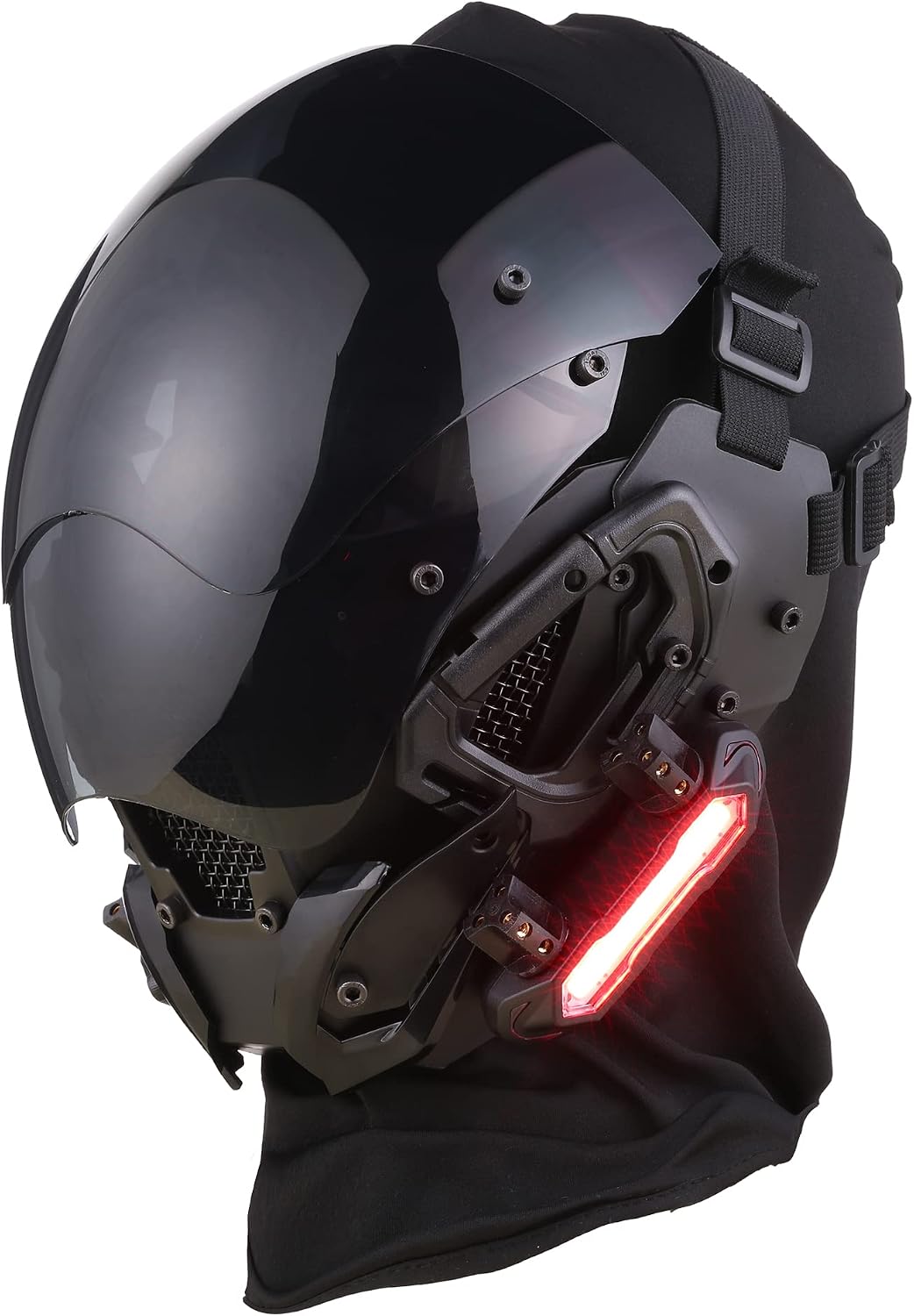 Marikito Casco Punk Futurista Techwear Científico Ficción Gótico -...