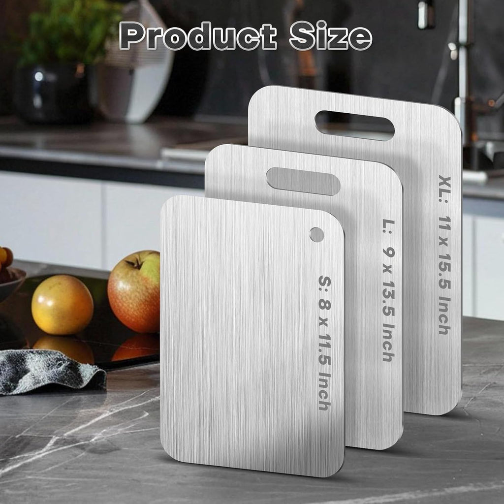 Katori Tablas de cortar de titanio para cocina, juego de tablas de...