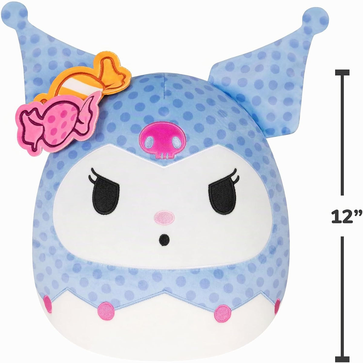 Squishmallows Sanrio original Kuromi de 12 pulgadas para Halloween...