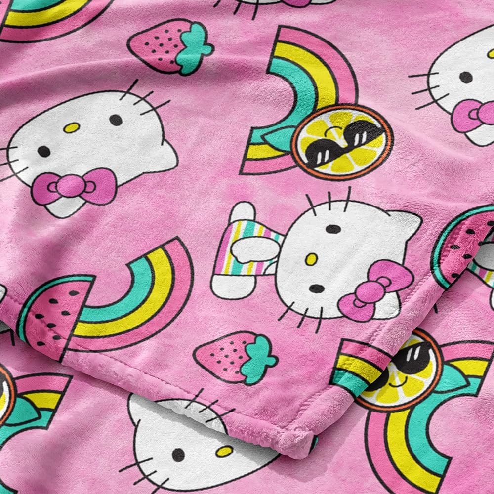 Northwest Hello Kitty - Manta de seda suave y ligera para cama, sof...