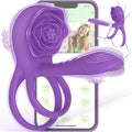 Juguete Sexual Rosa para Hombres y Mujeres - Anillo Vibrador para P...
