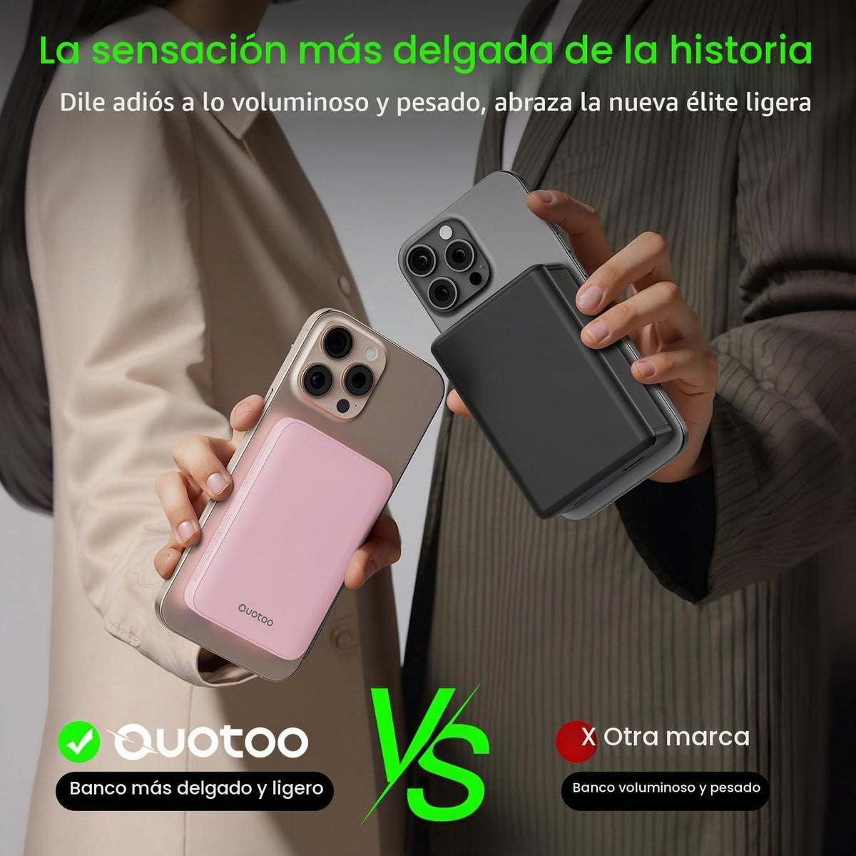 para el cargador portátil Magsafe, banco magnético delgado de la en...
