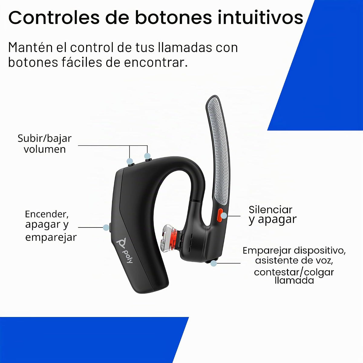 Poly Voyager Legend 30 - Auriculares Bluetooth con micrófono - Plum...