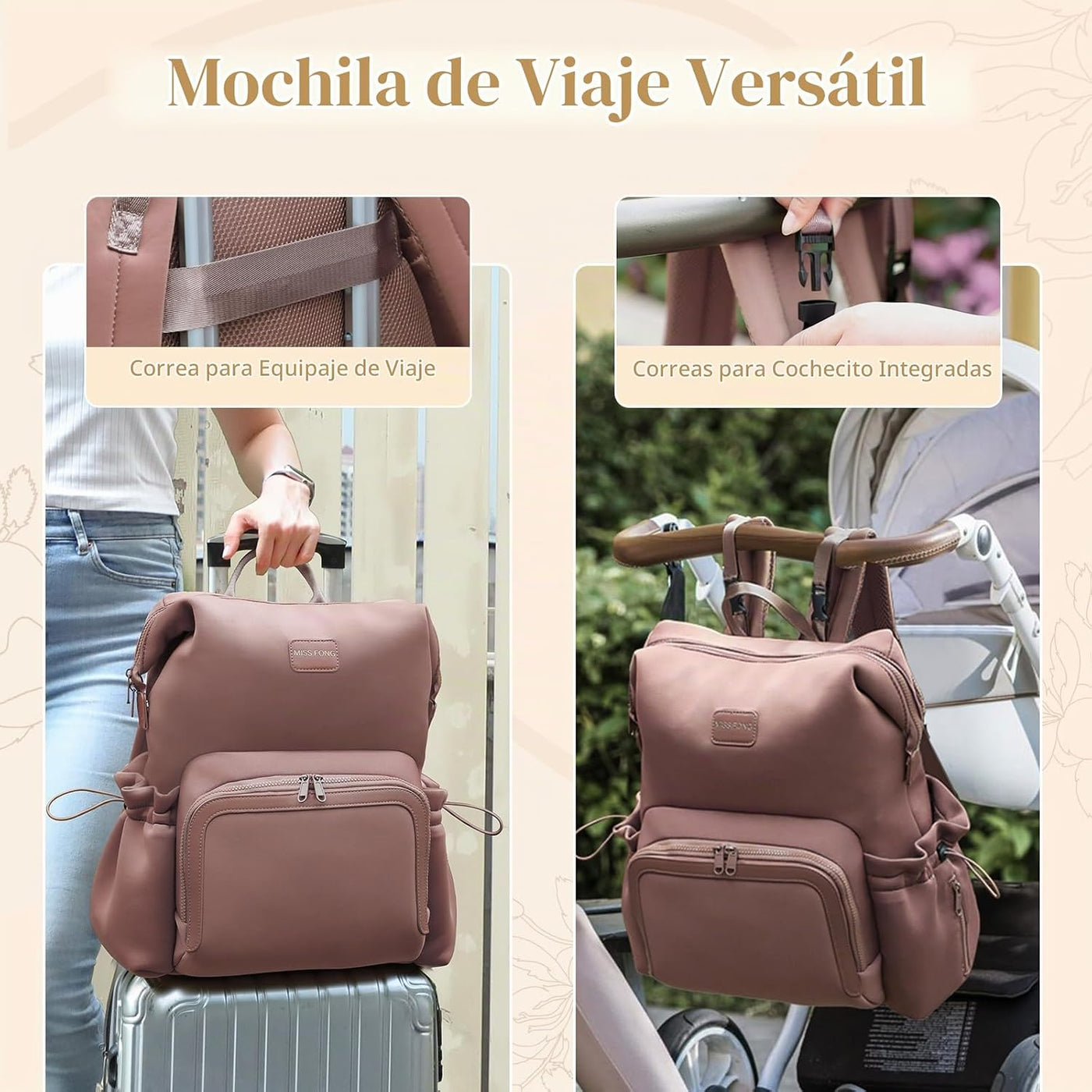 Miss Fong - Mochila para pañales Mochila de neopreno para bebé | Ma...