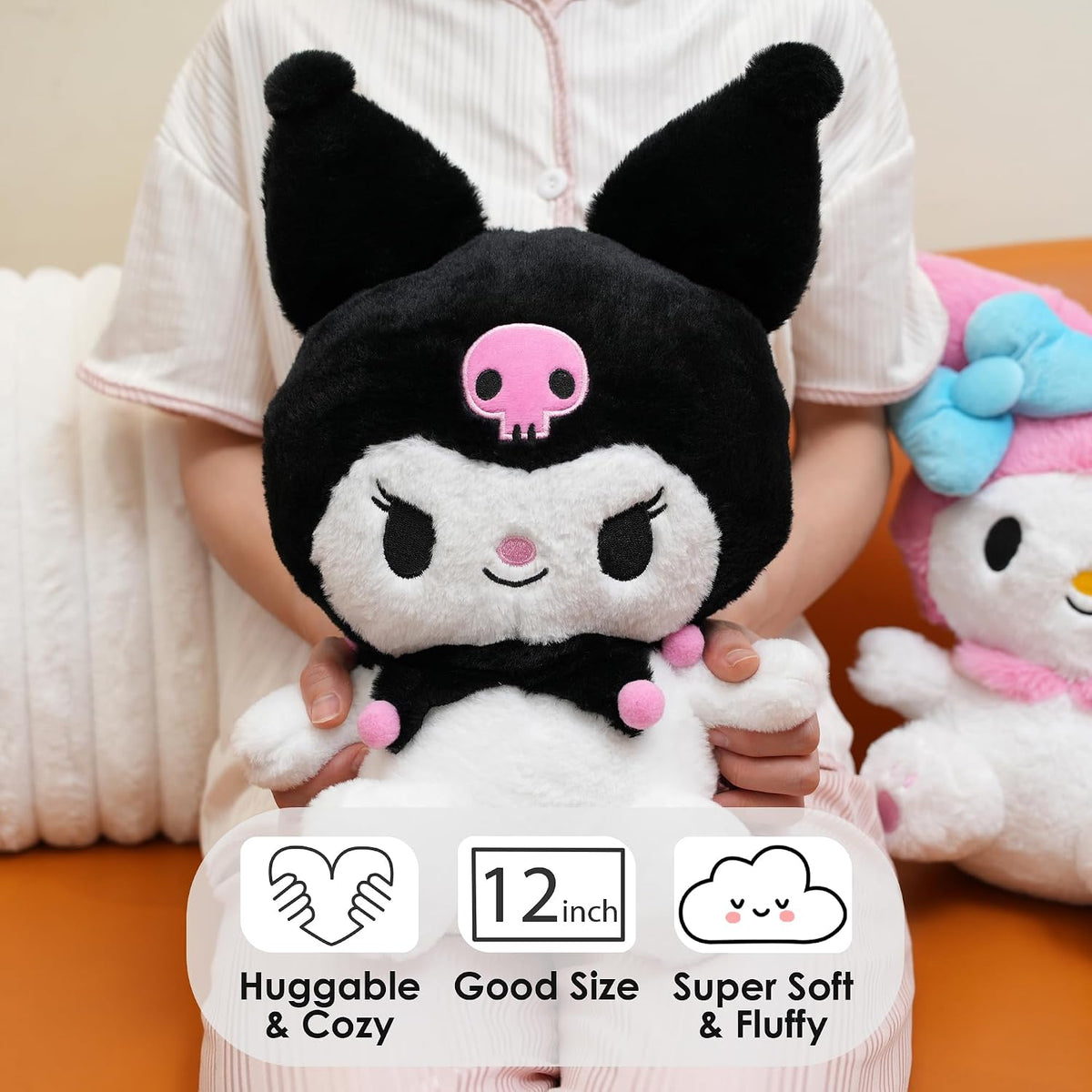 Juju Black Peluche Kawaii (12 pulgadas) - Lindo Animal de Peluche K...