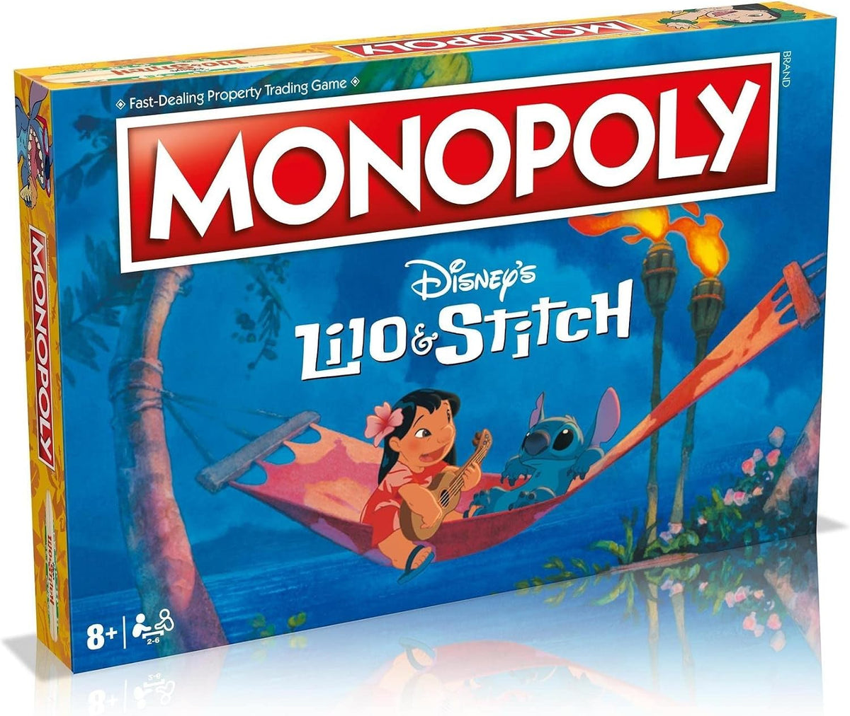 Winning Moves Juego de mesa de monopolio de Lilo y Stitch de Disney...