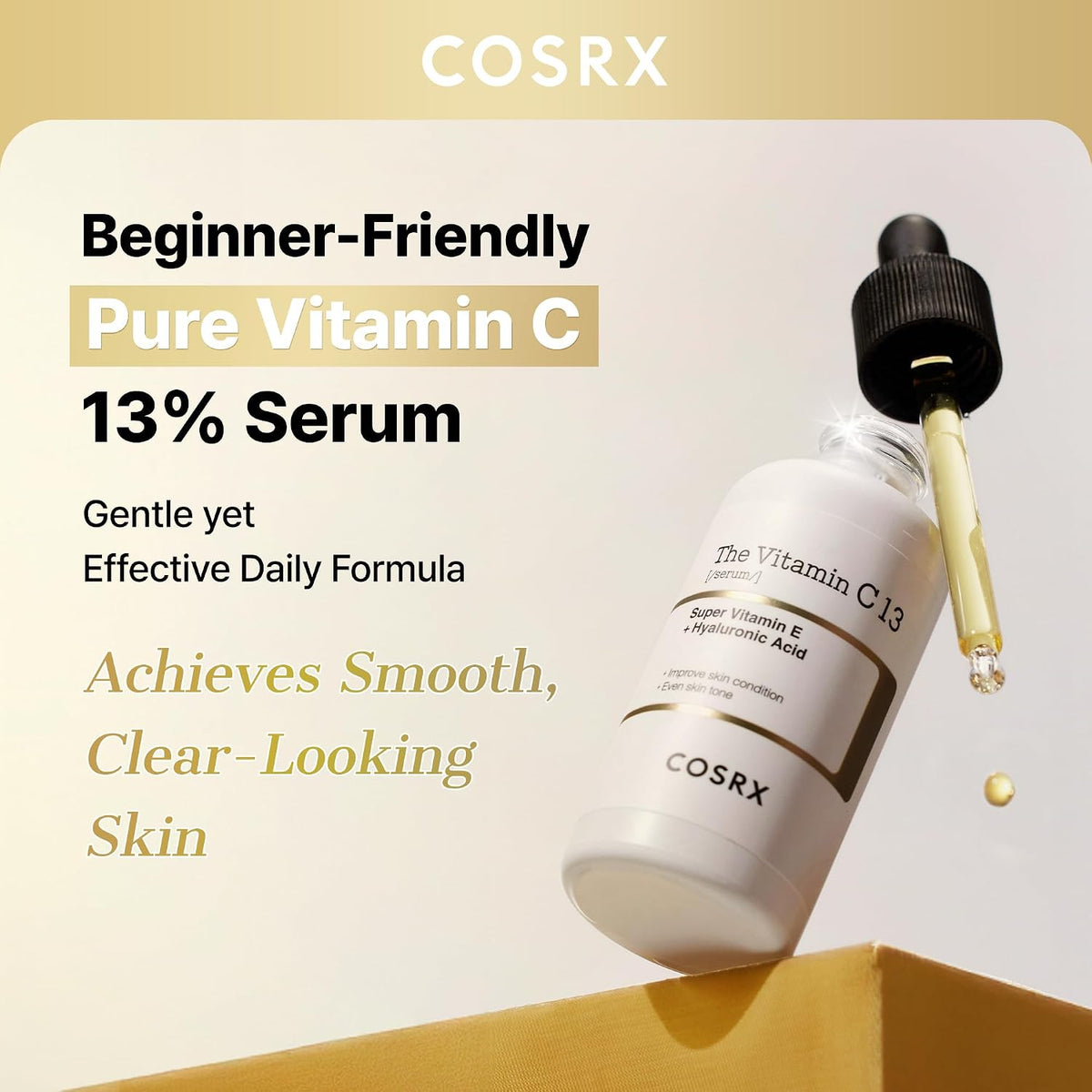 COSRX Suero de vitamina C 13% puro para cara, suero facial hidratan...