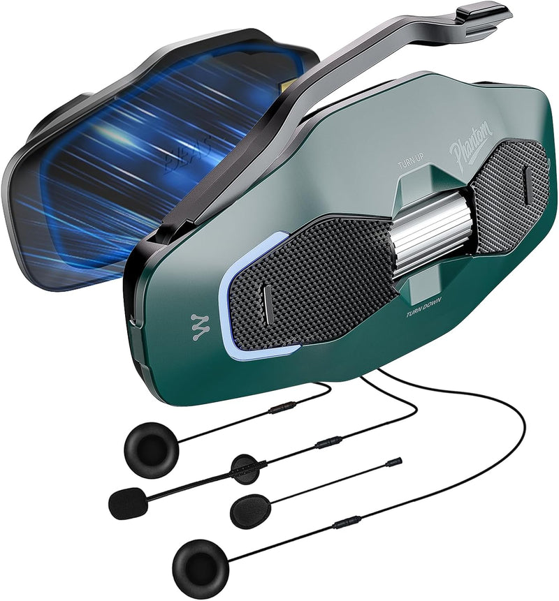 iSunergy X10 - Auriculares Bluetooth para casco de motocicleta, int...