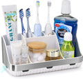 GFWARE Soporte para cepillos de dientes para baño, organizador de e...