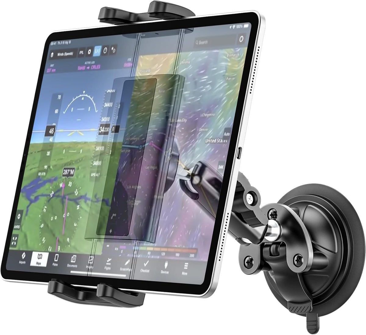 Dosvsi Soporte para tablet de pilotos, [ventosa fuerte] Soporte de...