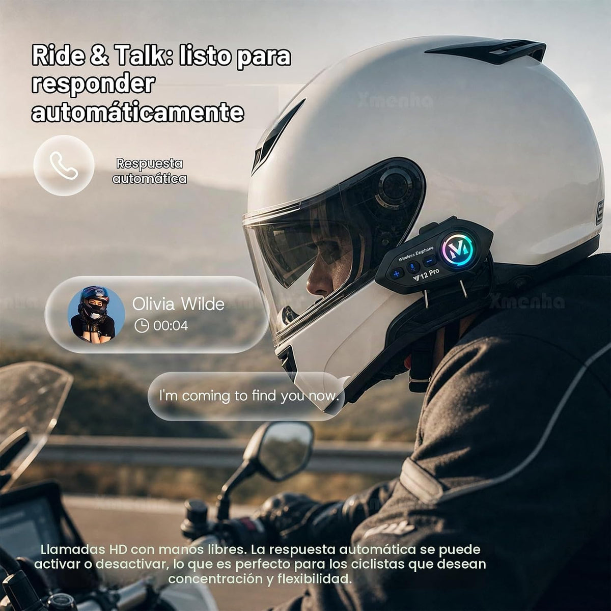 Sistema de comunicación de altavoces de auriculares Bluetooth de |...