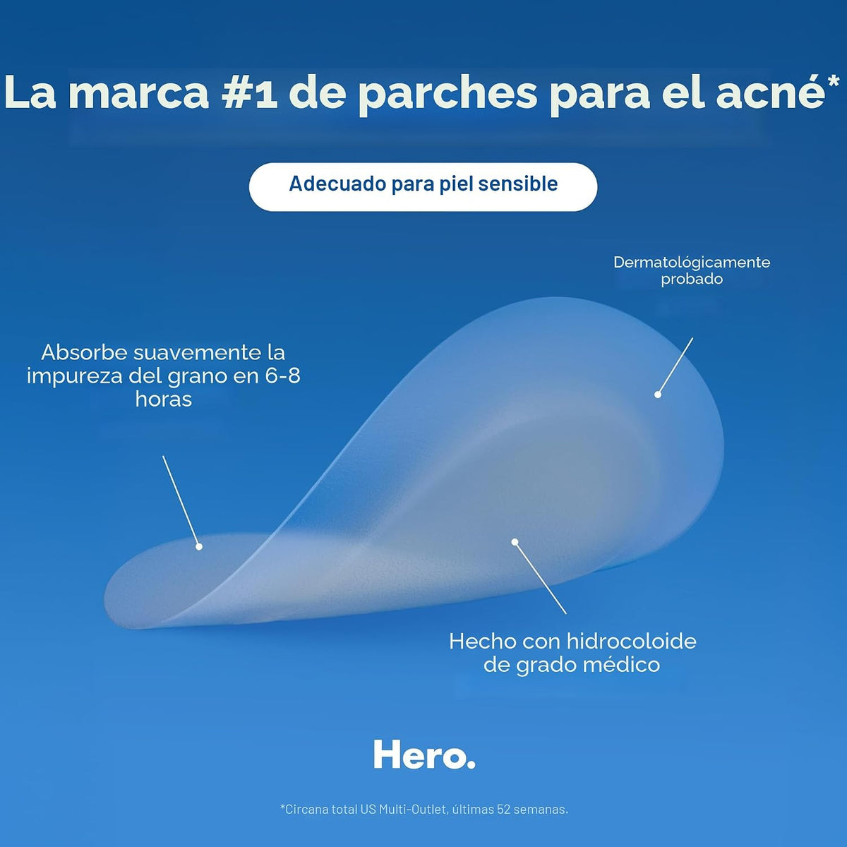 Hero Cosmetics Mighty Patch Mini Invisible+ Parches para espinillas...