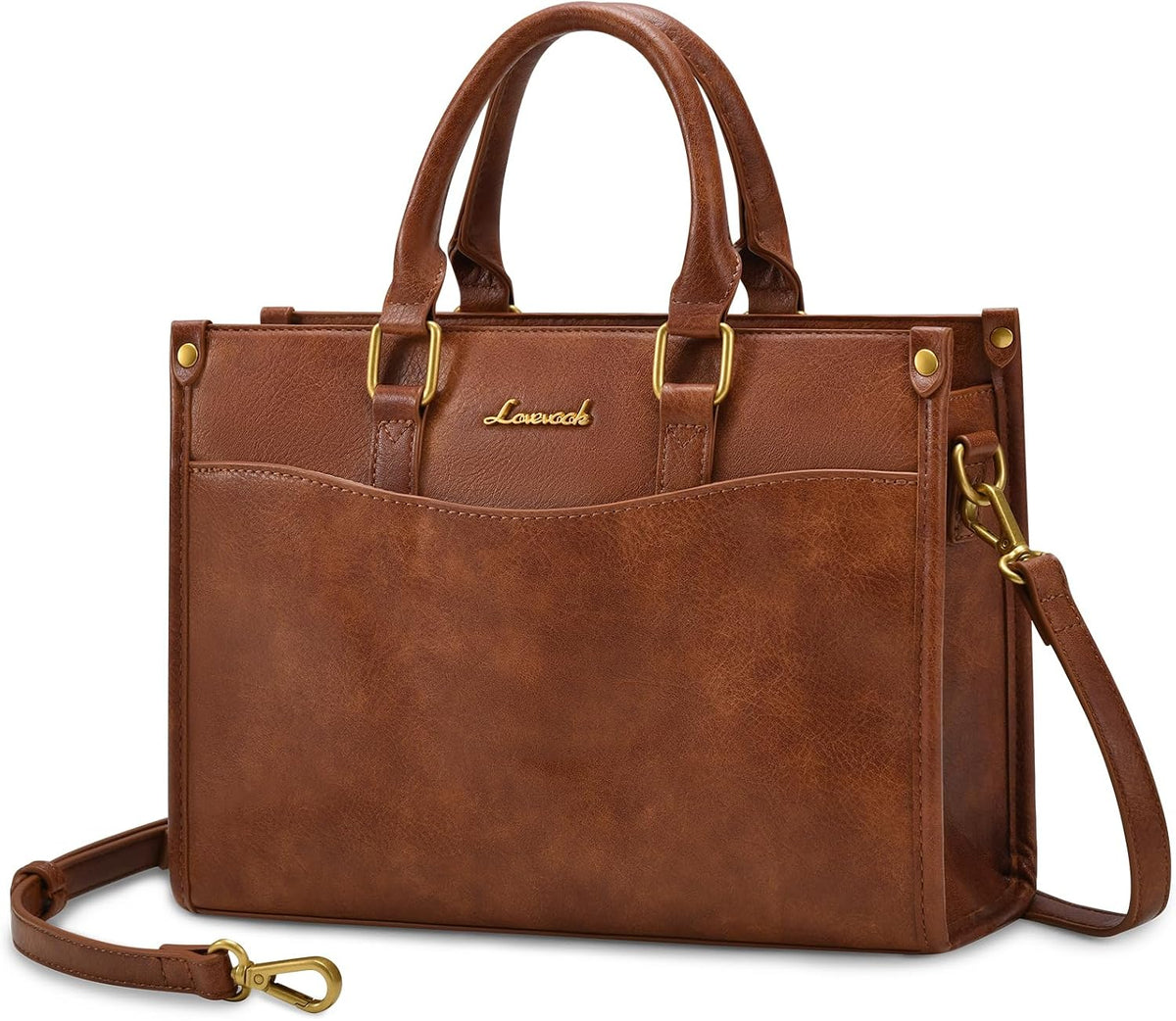LOVEVOOK Bolsos y bolsos de mano para mujer, elegante bolso de homb...