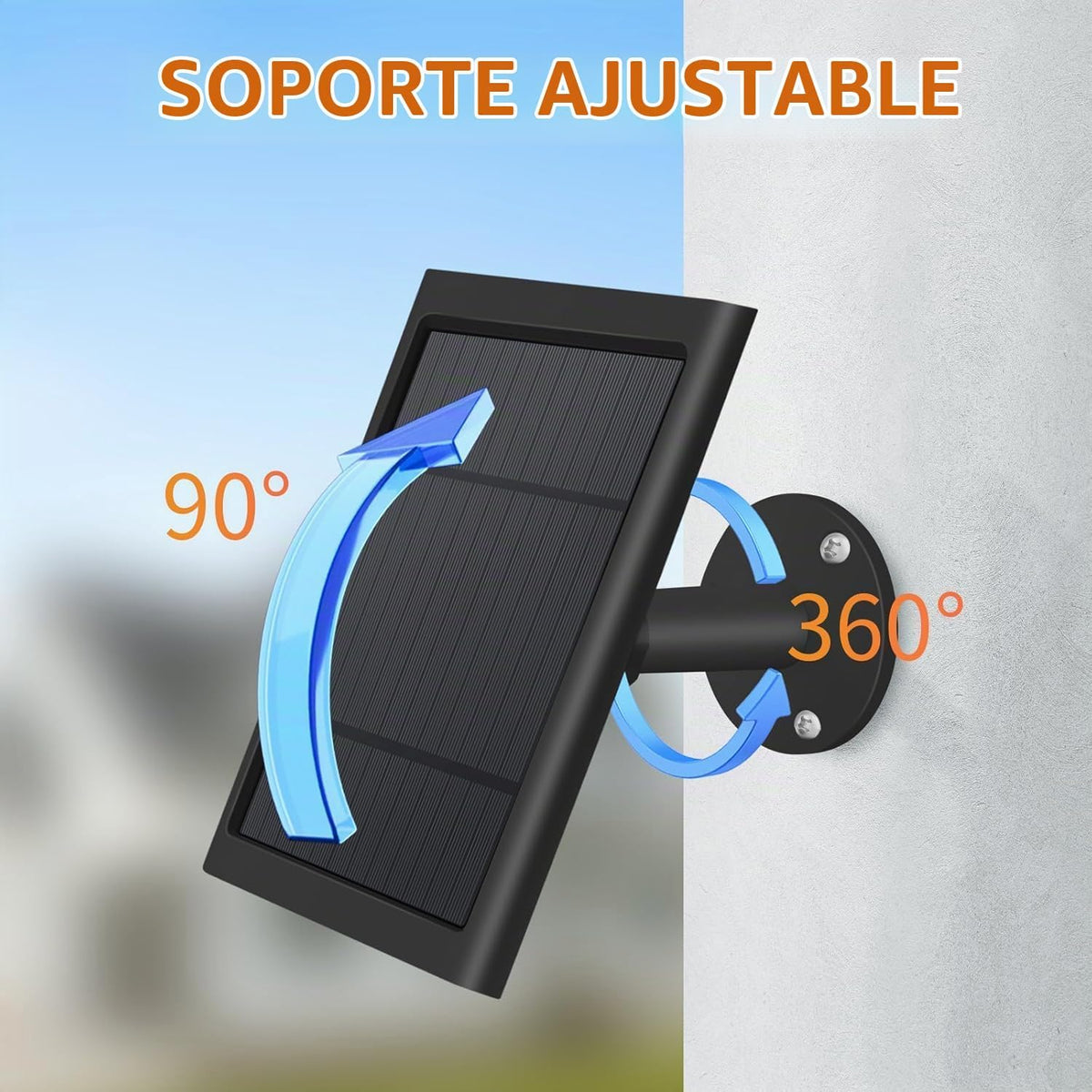 Paquete de 4 cargadores solares USB-C a Ring Barrel Plug de 4 W par...