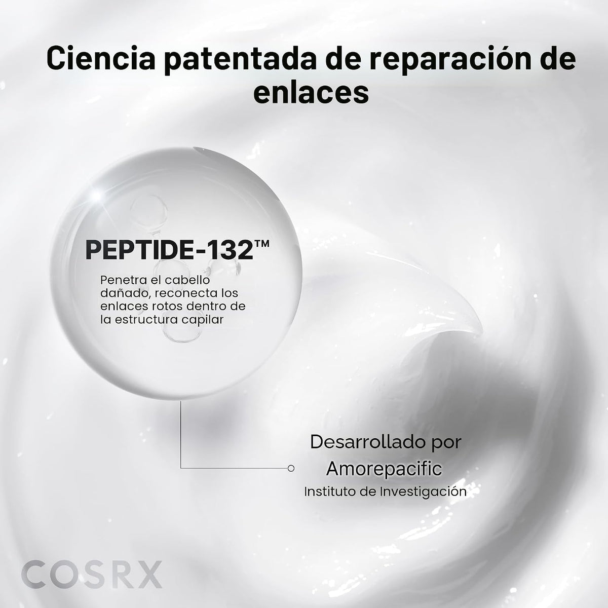 COSRX PEPTIDE 132 Suero de aceite para unión del cabello, reparació...