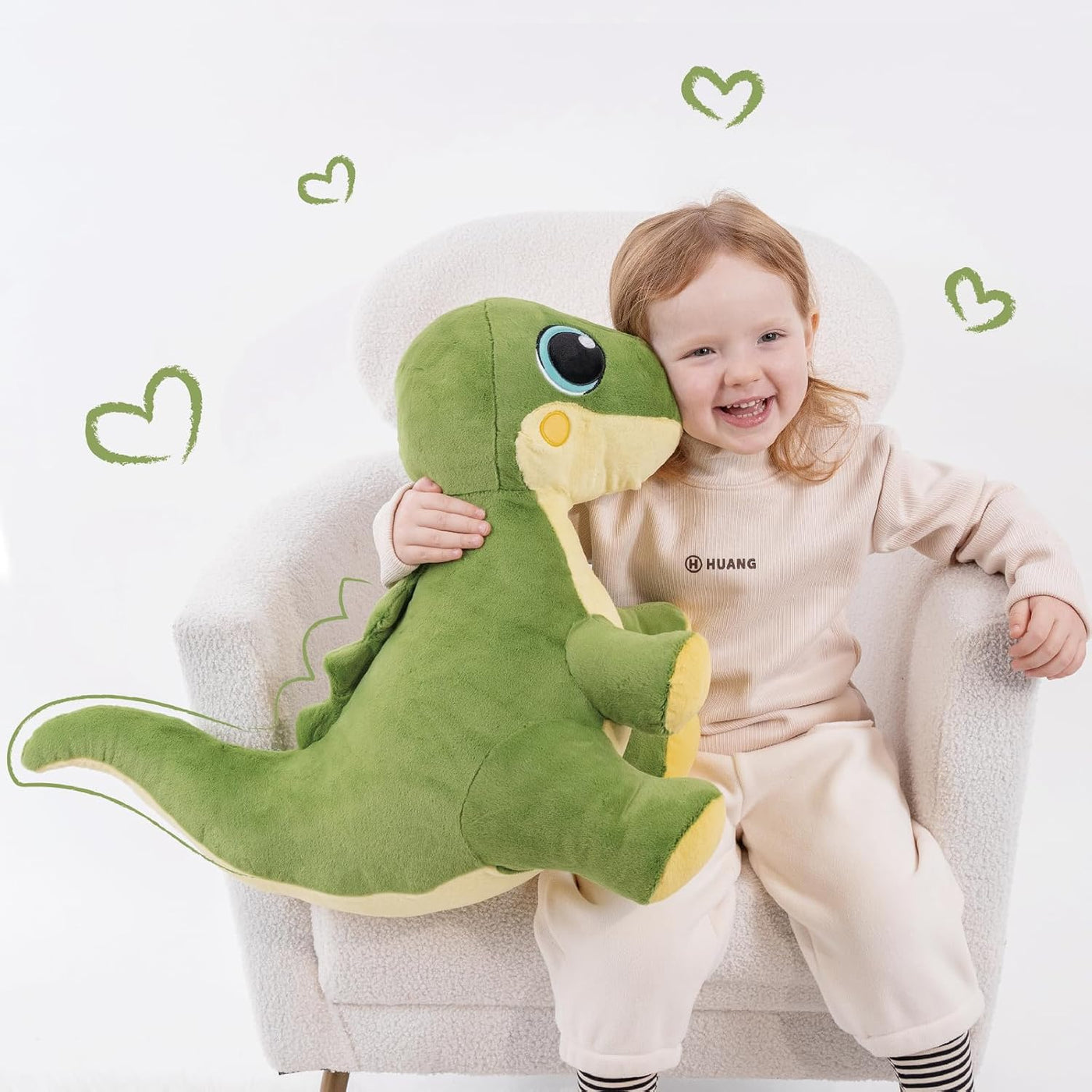 Jrystar Animal de Peluche de Dinosaurio con Peso, Juguetes de Peluc...