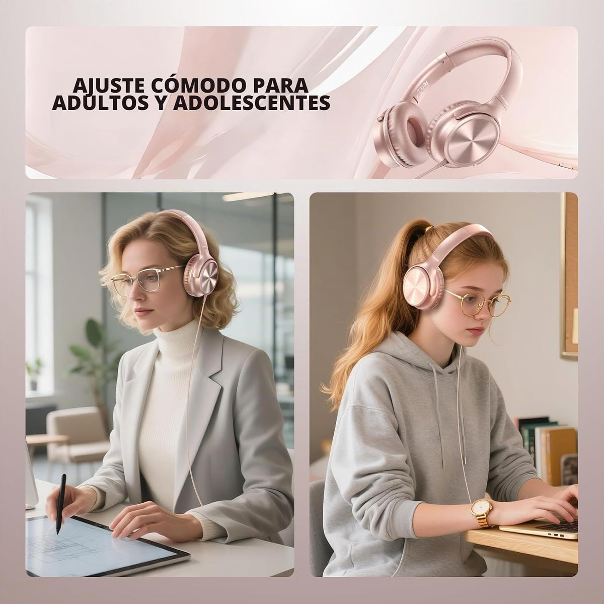 Cowyawn Auriculares USB C con cable, auriculares USB C con cable co...