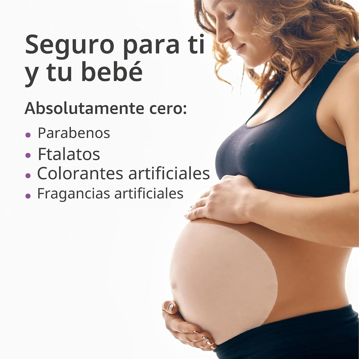 TriLASTIN Mascarillas para el vientre para mujeres embarazadas, hid...