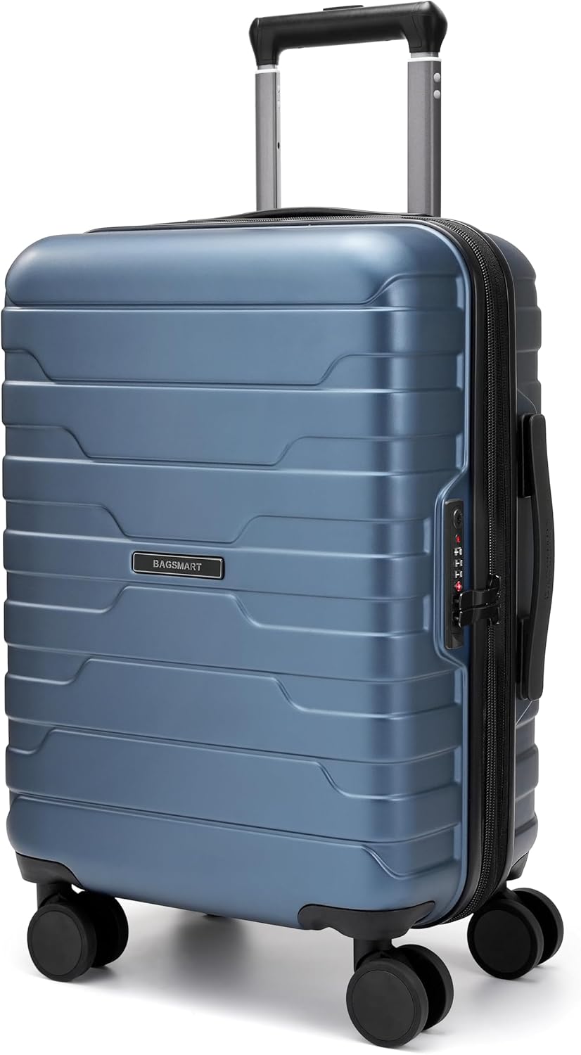 BAGSMART Equipaje de mano de 22 x 14 x 9 aprobado por aerolíneas co...