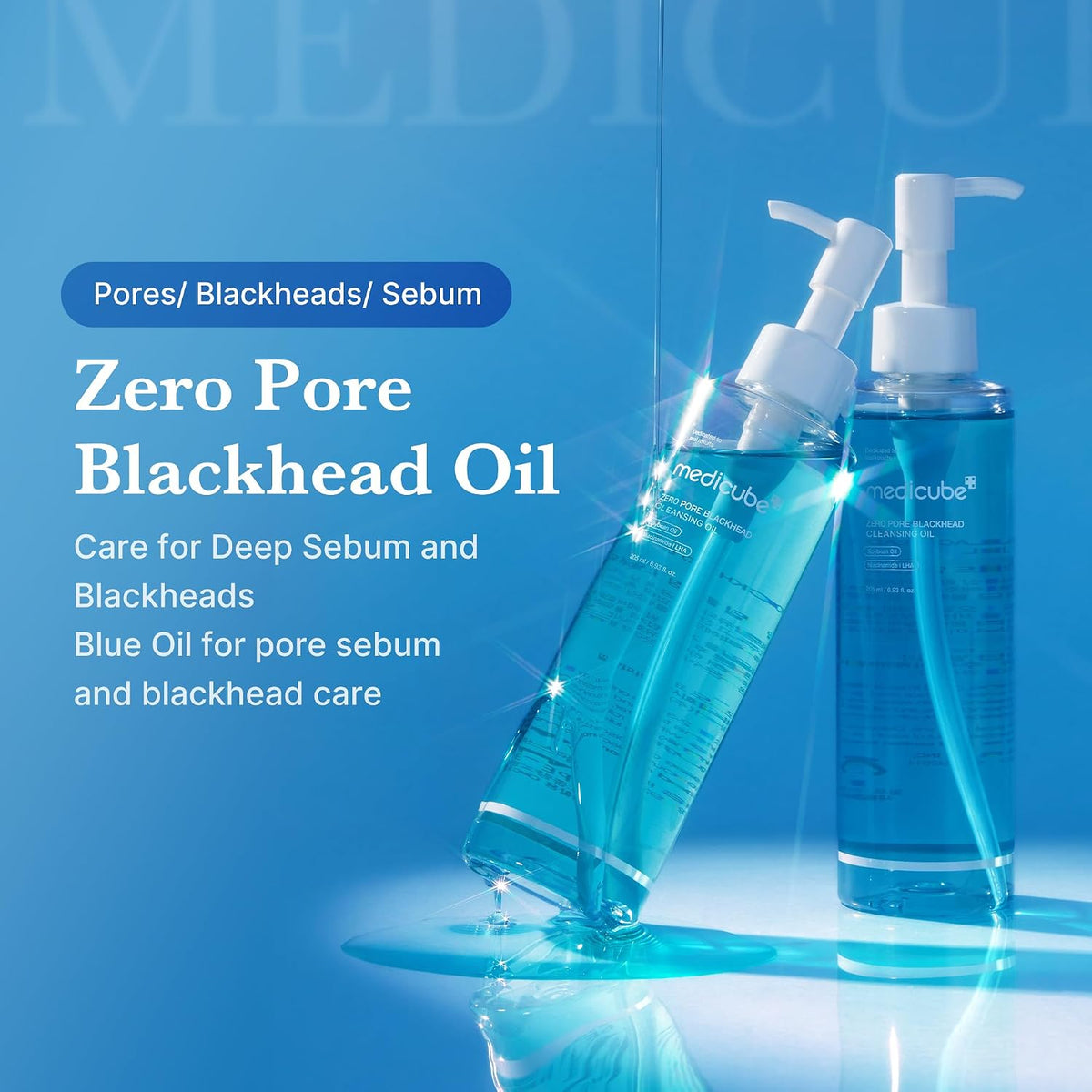 medicube Trío de cuidado de poros de 3 pasos - Aceite limpiador, má...