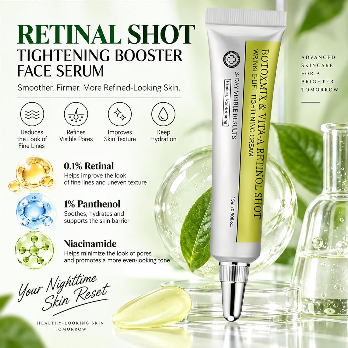 BARUBT Retinal Shot Suero Refuerzo Facial Aprietante, la vita a | R...