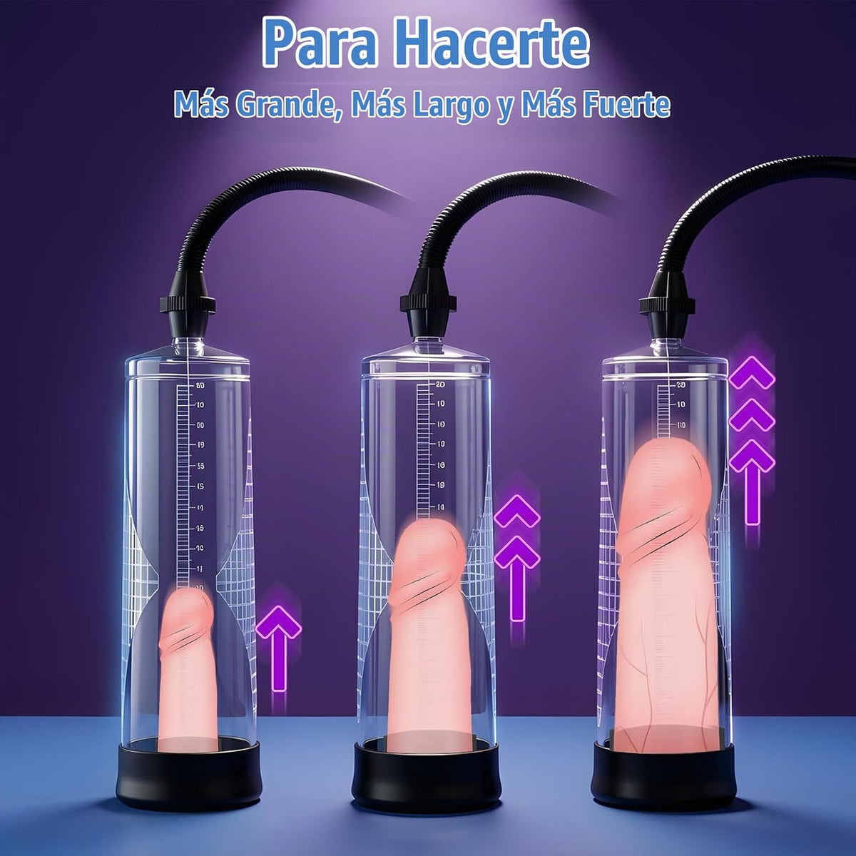 Bomba de pene bomba de coño 2 en 1 juguete para adultos, extensor d...