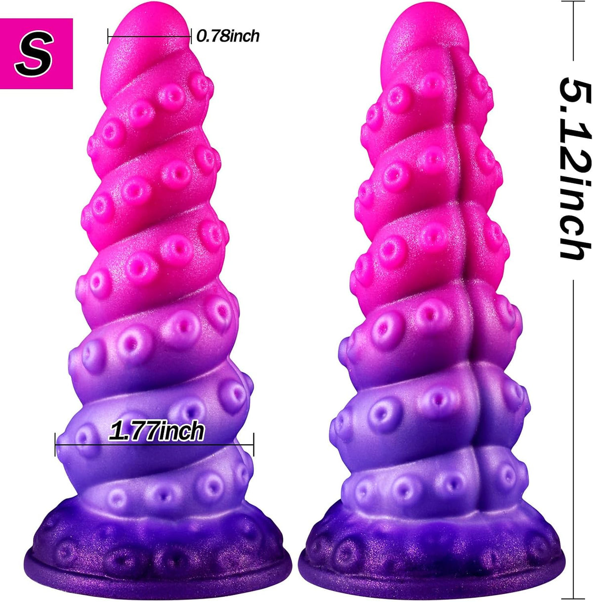 Consolador de punto G cónico Dilatador de glúteos con tapón anal en...