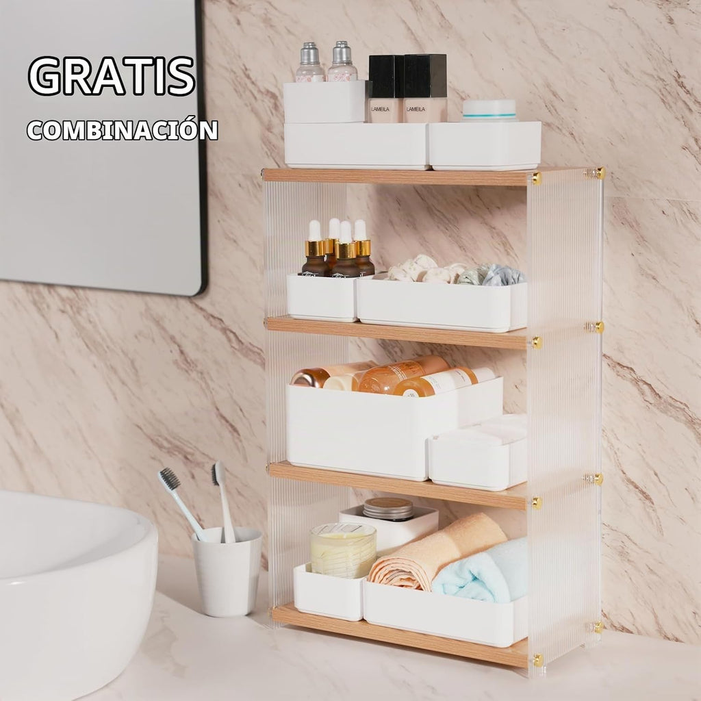 CHANCETSUI Juego de organizador de cajones apilables de 11 piezas,...