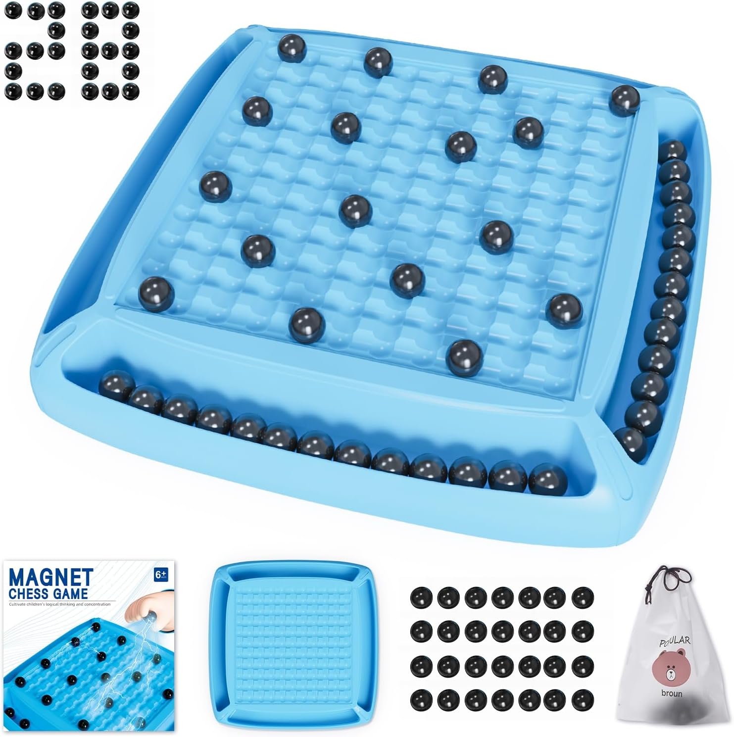 Juego magnético, juego de mesa para niños de 8 a 12 años, juegos ma...