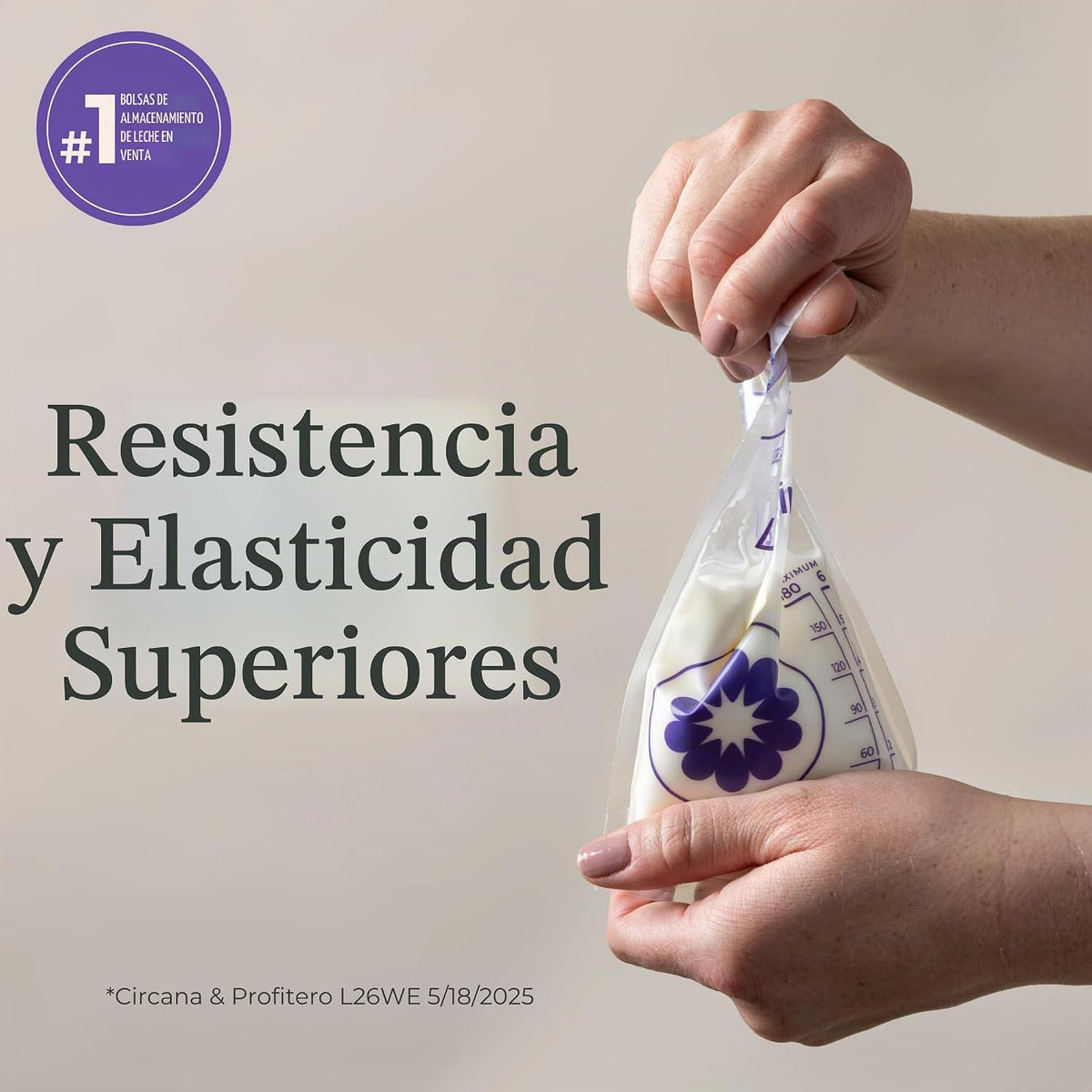 Bolsas de almacenamiento de leche materna Lansinoh con 2 adaptadore...