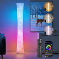 WORLD WIN Lámpara de pie, lámpara de esquina LED RGB inteligente de...