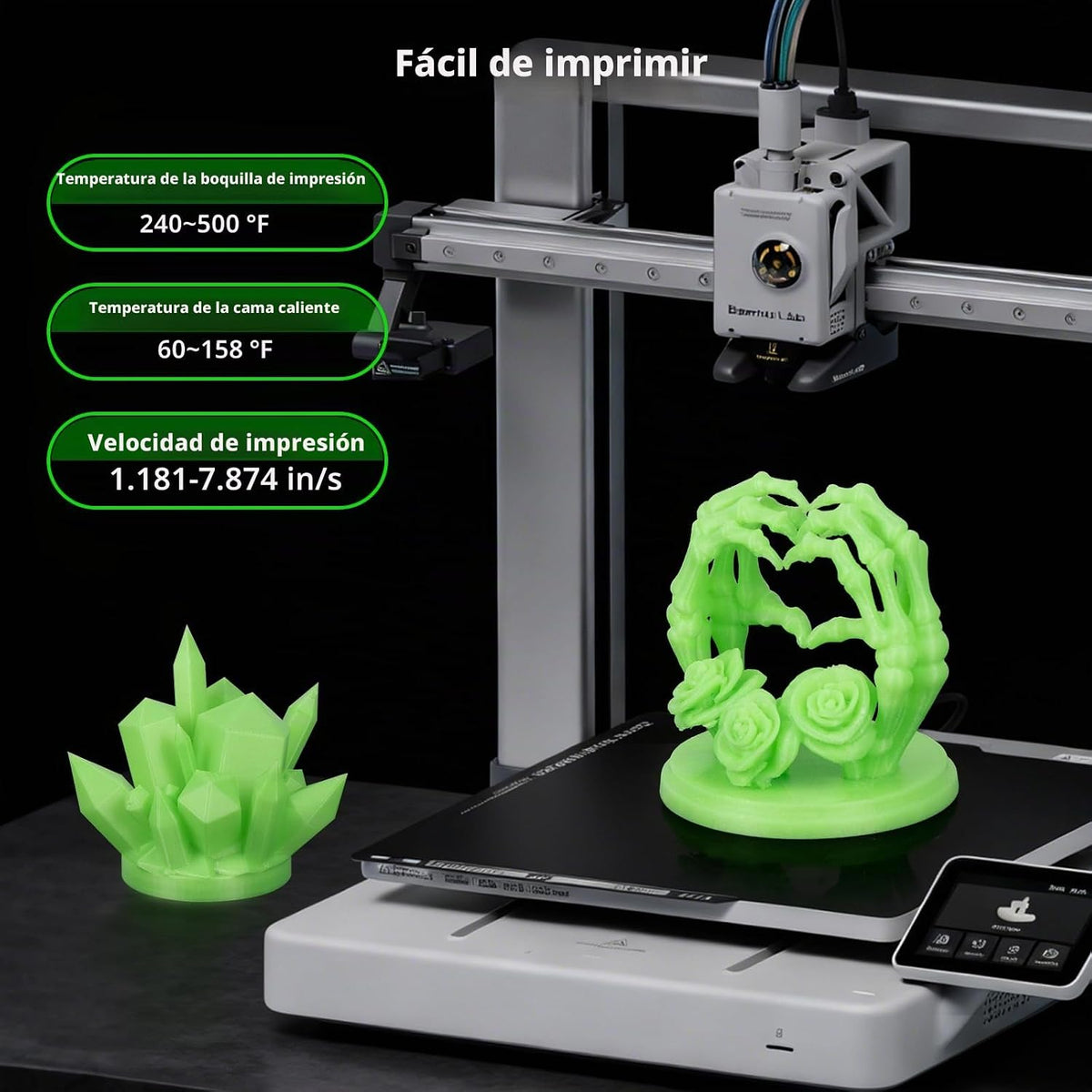 iSANMATE Filamento PETG que brilla en la oscuridad, filamento lumin...