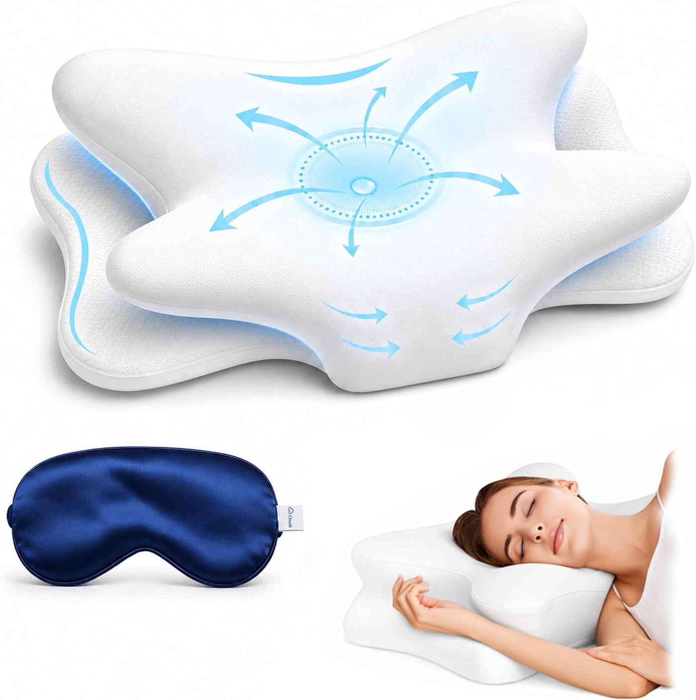 Cloudii Almohada cervical para aliviar el dolor de cuello \u2013 Al...
