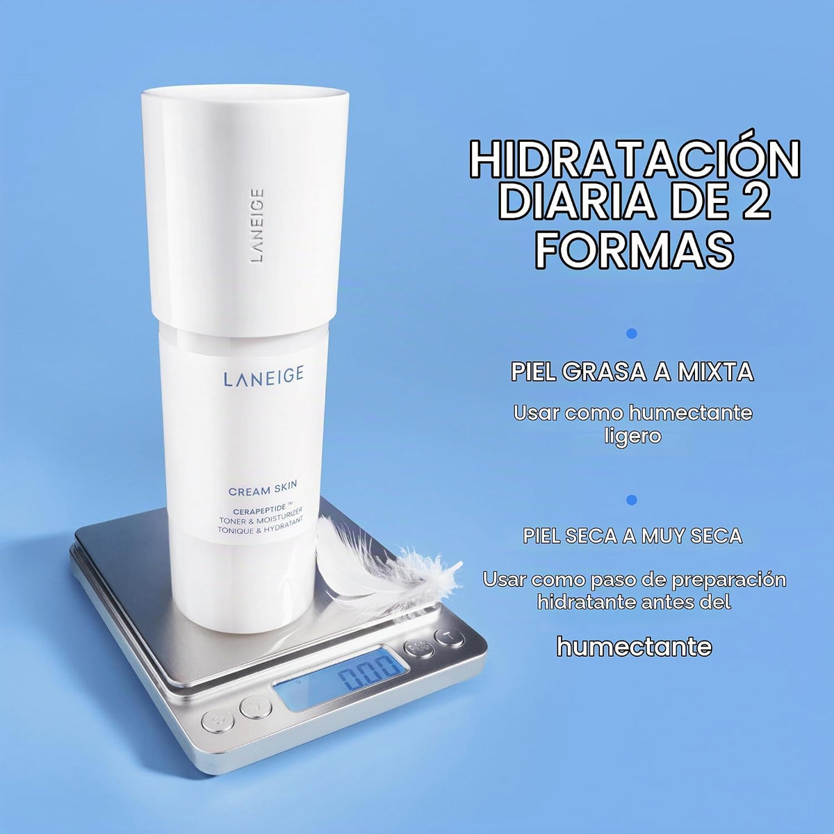 LANEIGE Tónico e hidratante para la piel en crema: Tóner lechoso co...