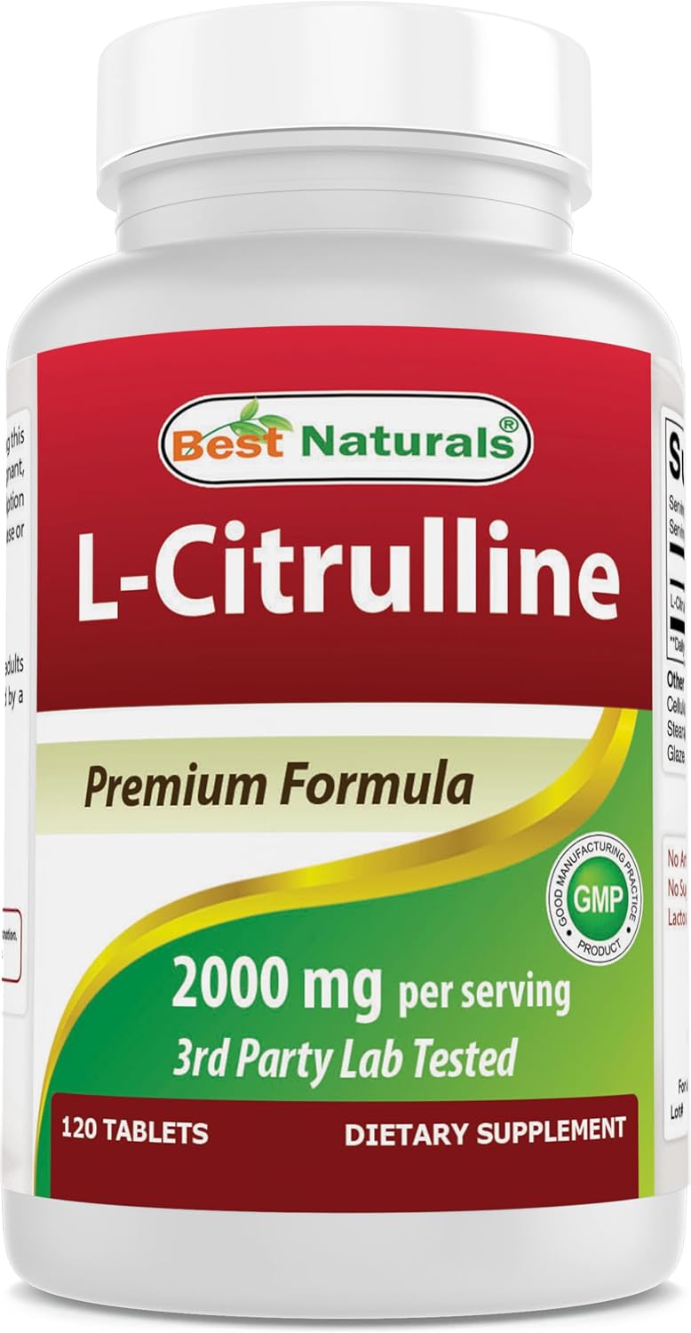 Best Naturals L-Citrulina 2000 mg\/porción - Sin OMG - Sin gluten -...