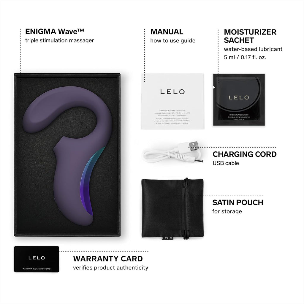 LELO Enigma Wave Vibrador de triple estimulación para mujeres, vibr...