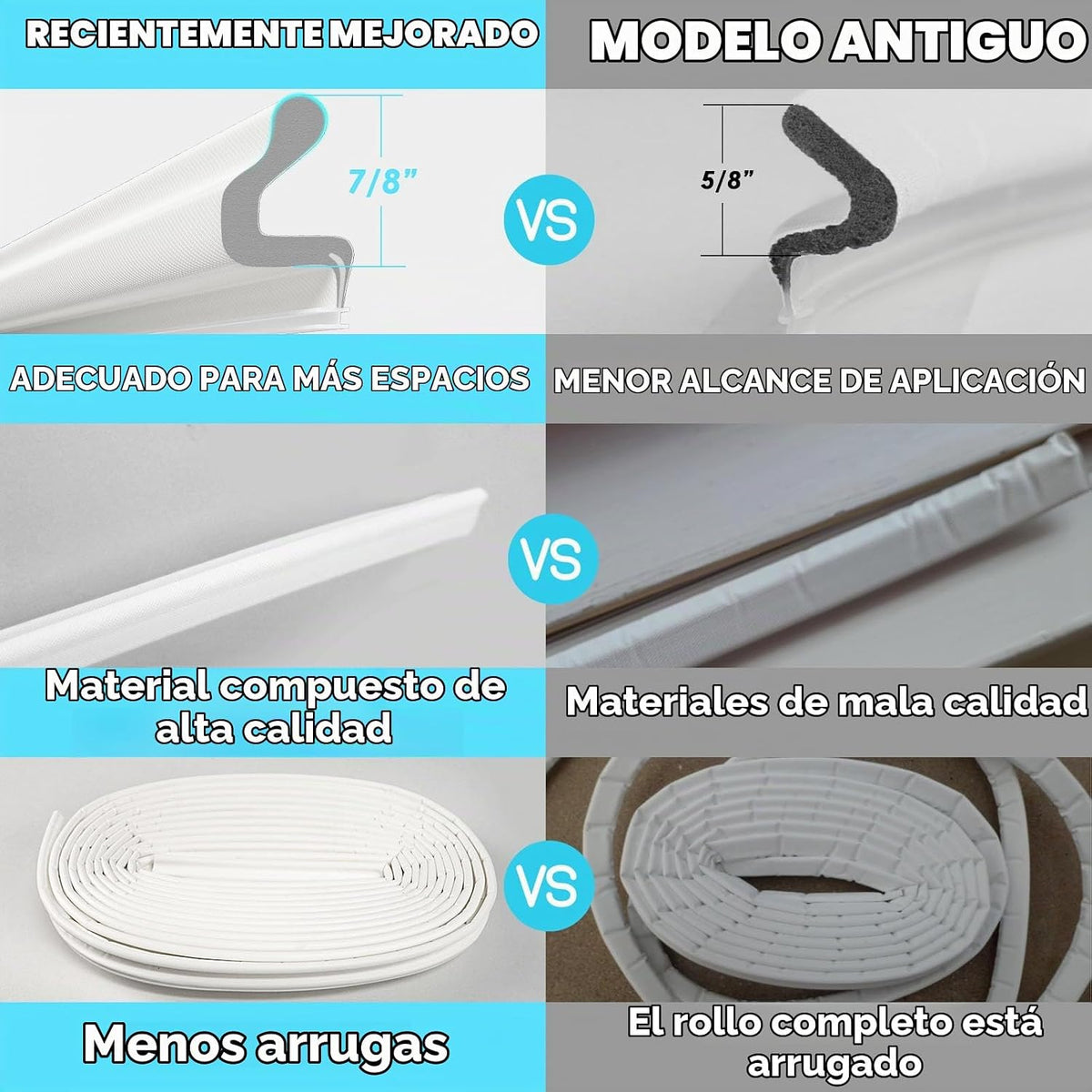 Bantie Kerf - Sello de puerta con aislamiento insonorizado para esp...
