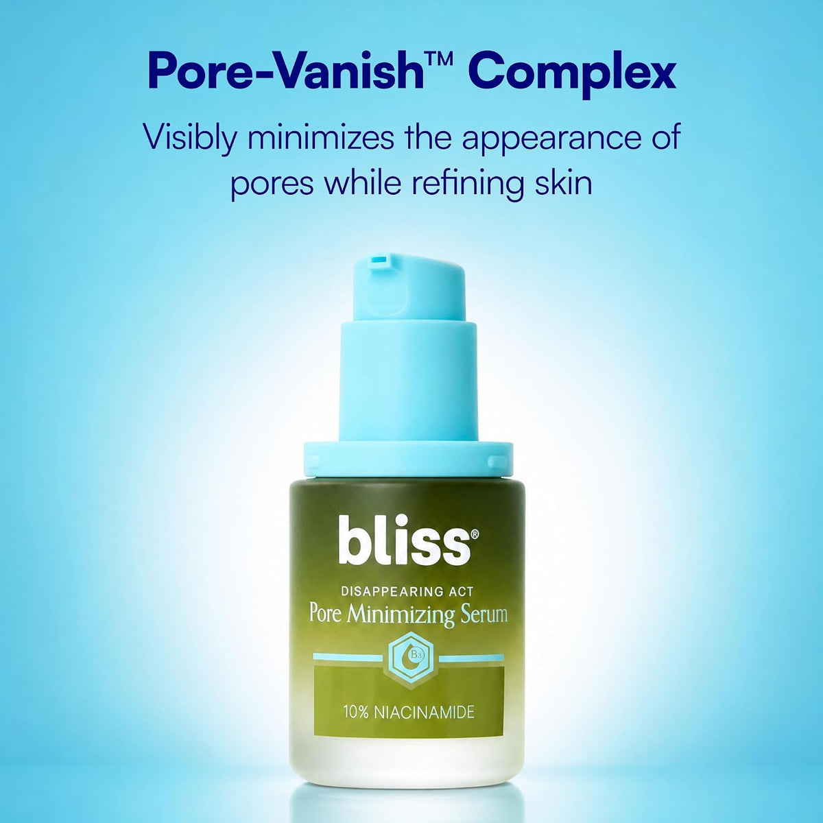 Bliss Suero de poros de niacinamida Disappearing Act - 1 Fl Oz - Fó...