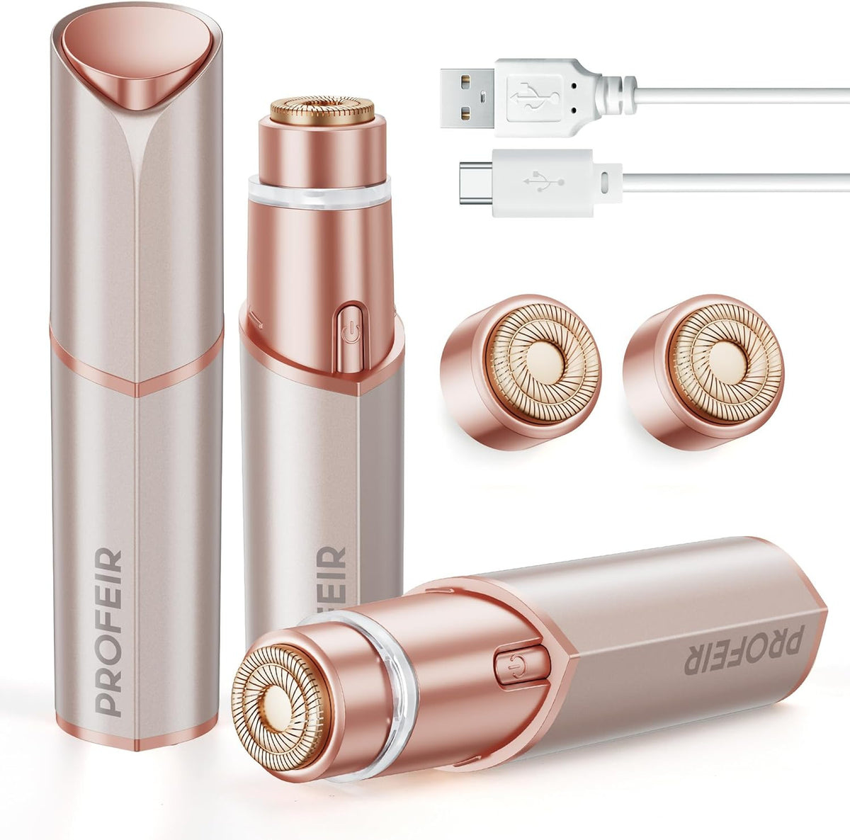 Depilación facial para mujeres: Dispositivo eléctrico de depilación...