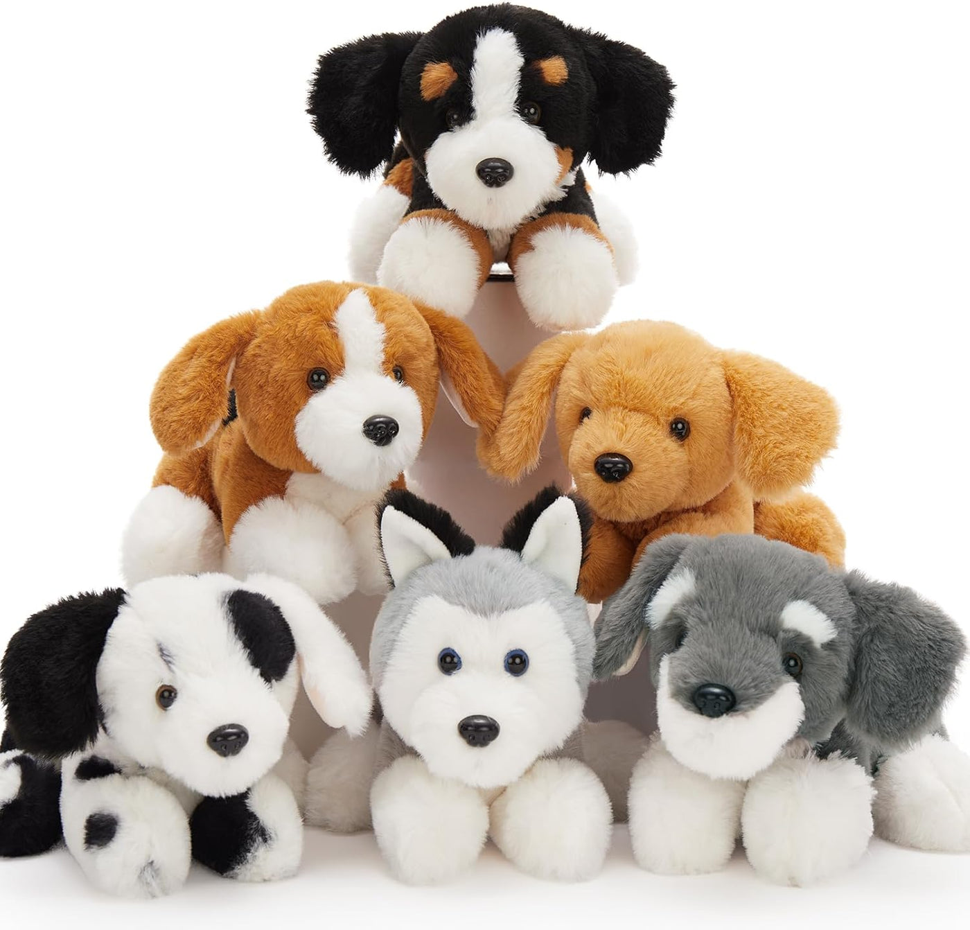 Tezituor - Juego de 6 peluches para perros a granel, 11 pulgadas |...