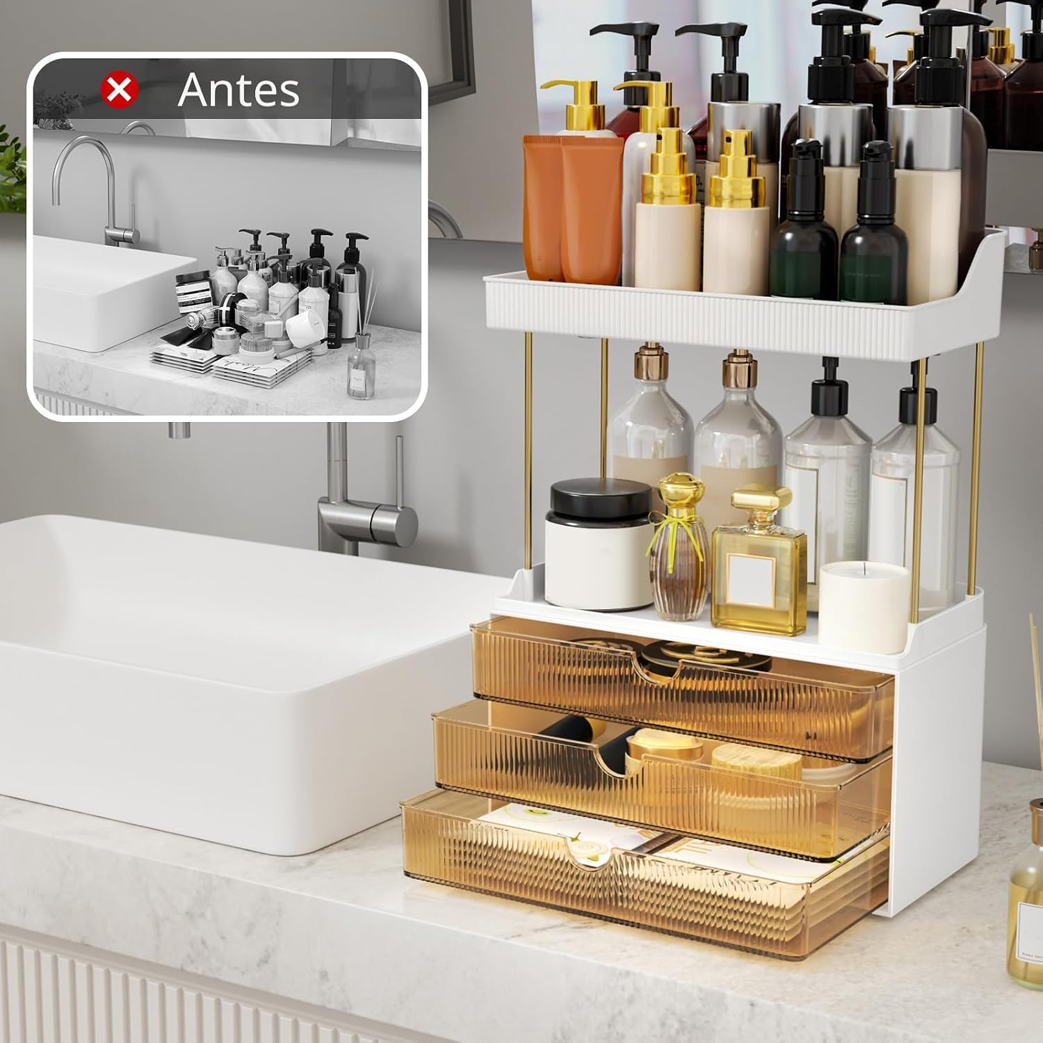 StorBin 2 juegos de 6 cajones organizadores de maquillaje \u2013 5...