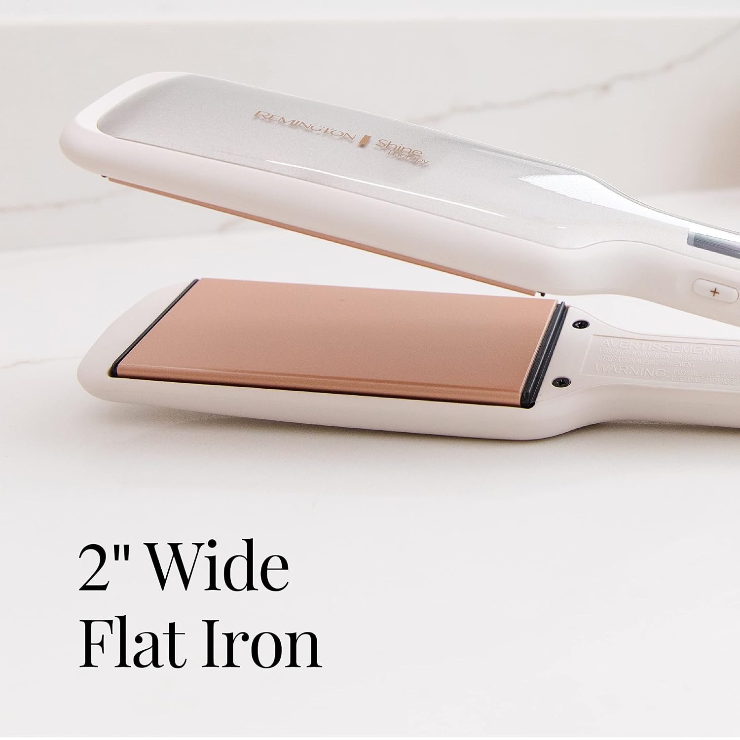 Remington Shine Therapy Plancha de cabello de 2 pulgadas, aceite de...