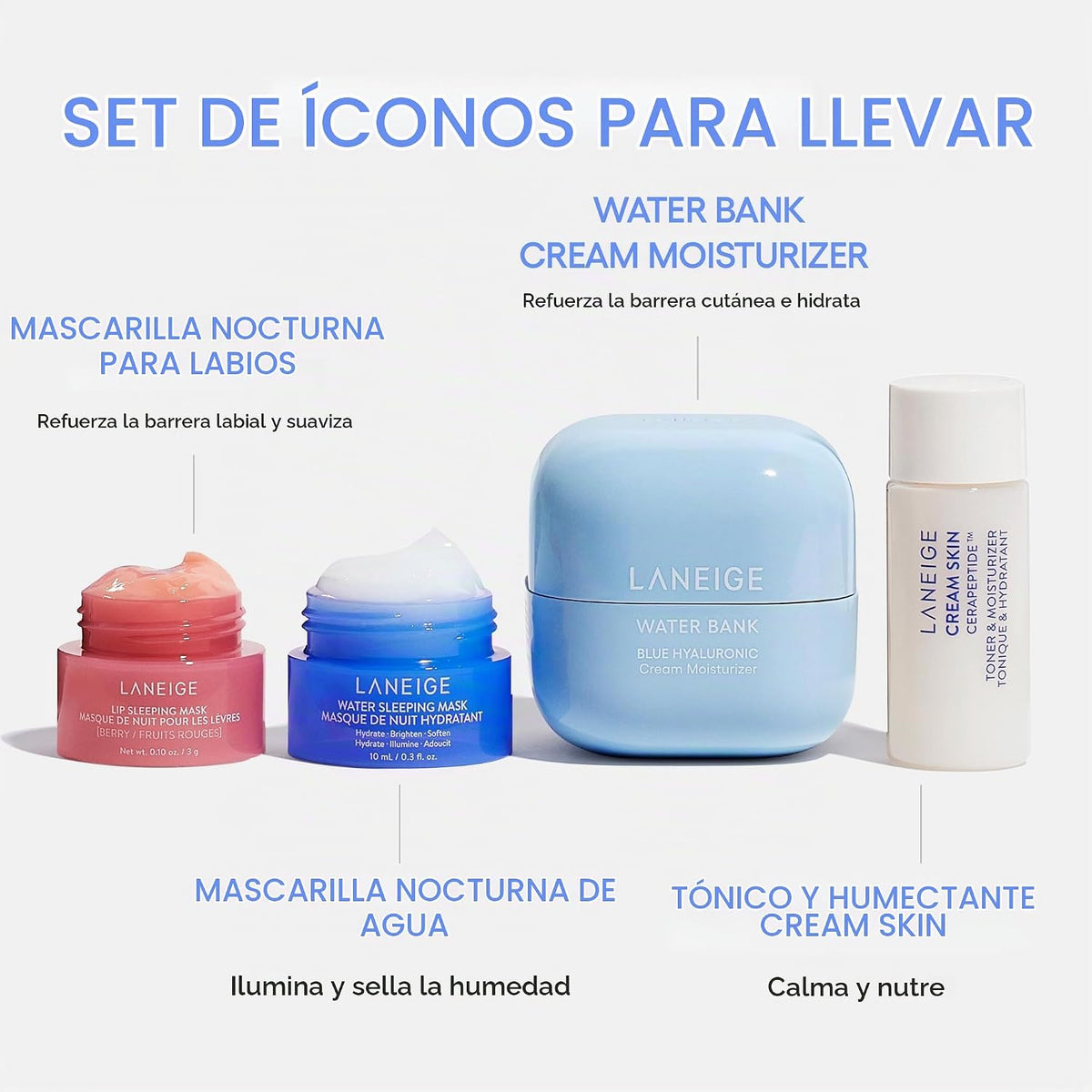 LANEIGE Crema Hidratante Water Bank Azul con Ácido Hialurónico: Cre...