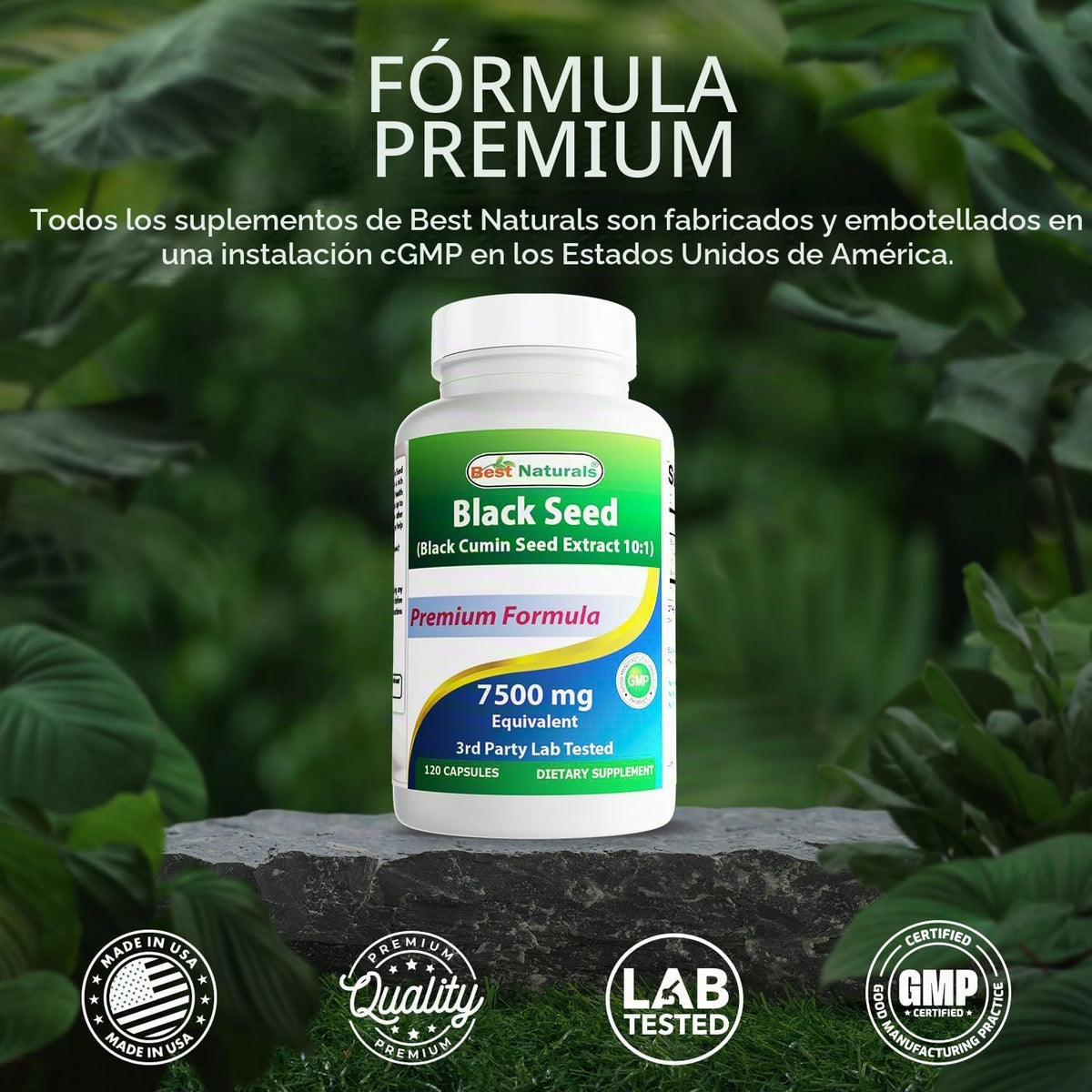 Best Naturals Semilla negra (extracto de semilla de comino negro 10...