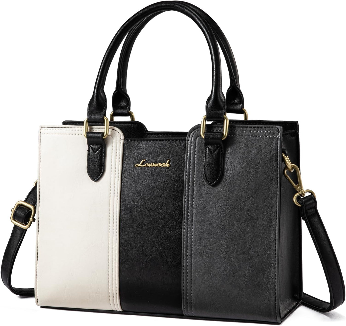 LOVEVOOK Bolso para mujer, bolso de hombro vintage de cuero, pequeñ...