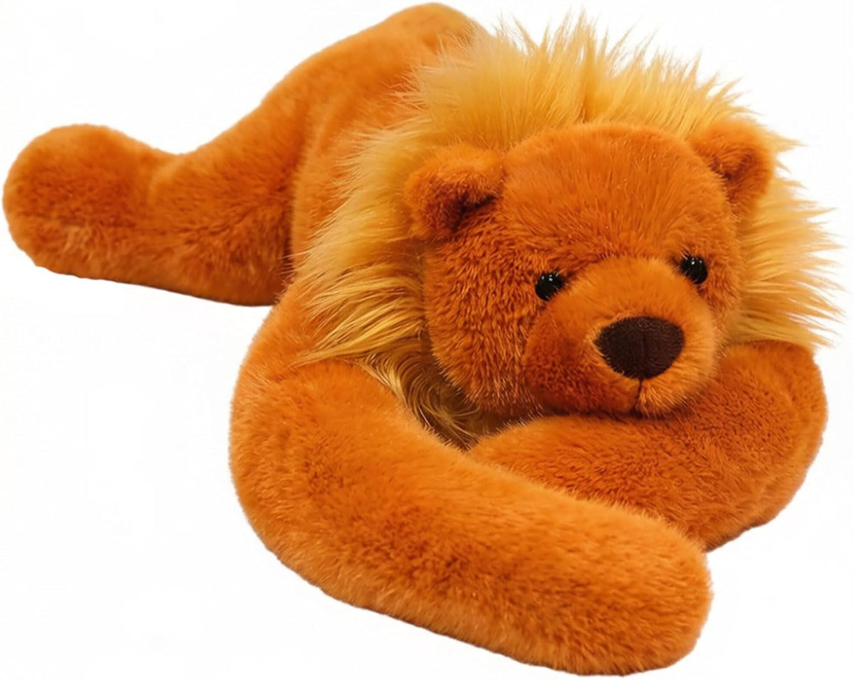 FIAEUGZKM Almohada de felpa de león ponderada de 23.6 pulgadas, jug...