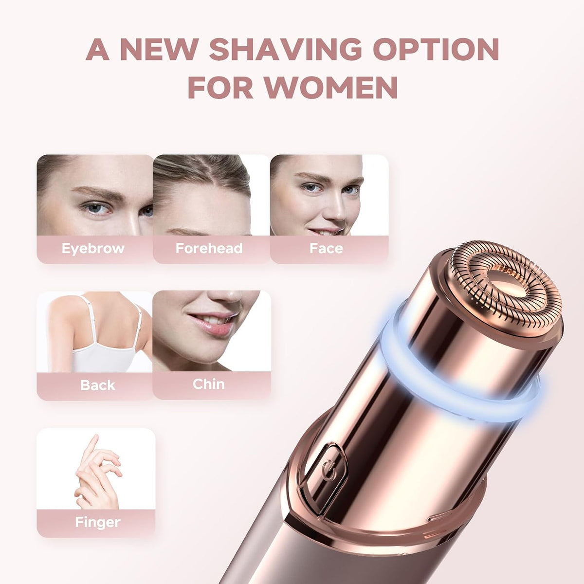 Removedor de vello facial para mujeres (Gen 3 Pro), recortador faci...